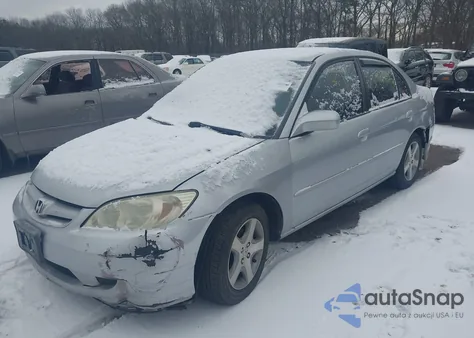 2004 Honda Civic Ex from USA, damaged, VIN 2HGES26754H543668